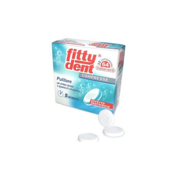 Fittydent Comprex 32 Compresse Effervescenti Igienizzanti Protesi Dentali