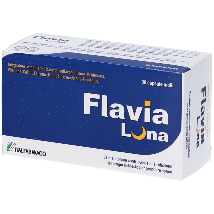 Flavia Luna 30 Capsule Molli - Integratore per Menopausa e Sonno