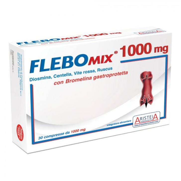 Flebomix 1000 mg 30 compresse - Integratore Drenaggio Liquidi