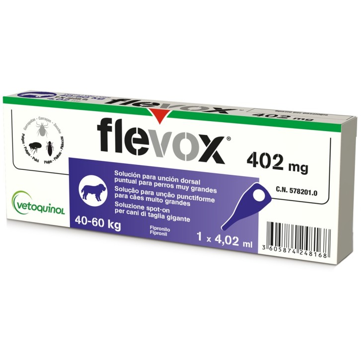 Flevox Spot-On Antiparassitario Cani 40-60 Kg 1 Pipetta
