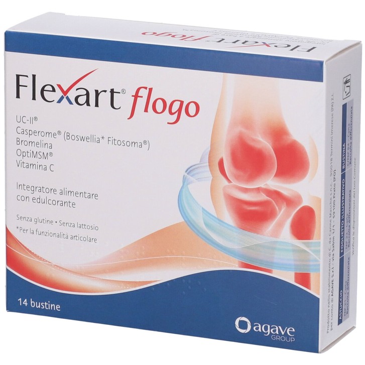 Flexart Flogo 14 bustine - Integratore Benessere Ossa e Cartilagini