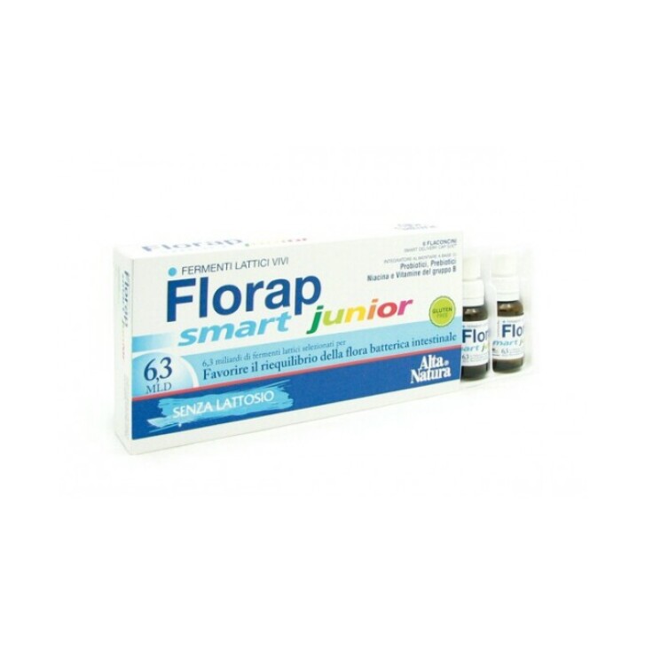 Florap Smart Junior 6,3 Miliardi 6 Flaconcini - Integratore Fermenti Lattici