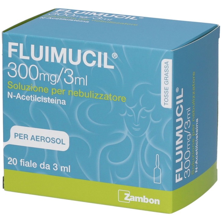 Fluimucil Nebulizzatore per Aerosol 300mg/3ml 20 fiale