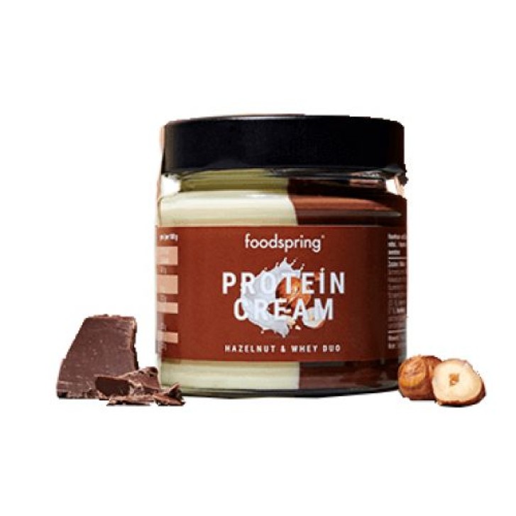 FoodSpring Protein Cream Crema Proteica Duo Nocciola 200 grammi