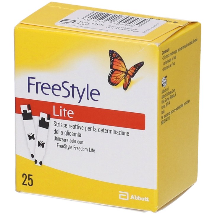 FreeStyle Lite 25 Strisce Reattive per Glicemia
