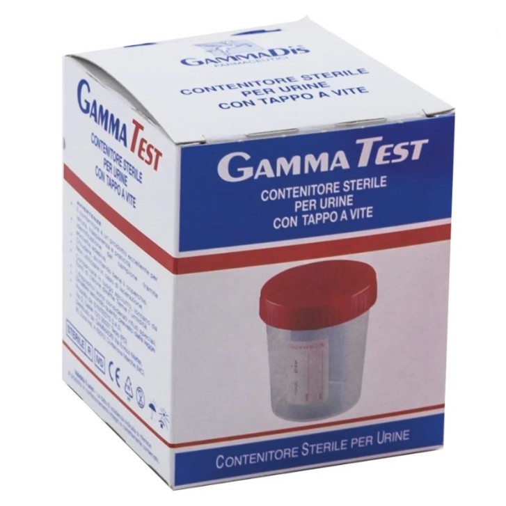 Gammatest Contenitore Sterile Per Analisi Delle Urine Tappo A Vite 120 ml 