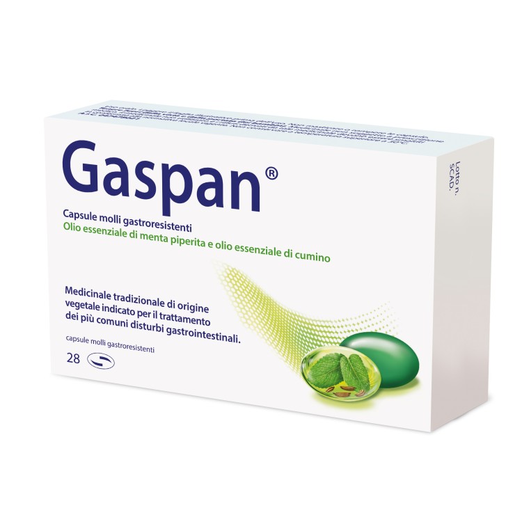 Gaspan 28 capsule - Trattamento Mal di Stomaco e i Disturbi Gastrointestinali