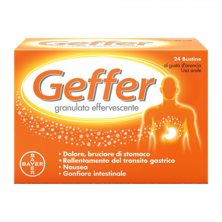Geffer Granulato Effervescente Gusto Arancia 24 Bustine