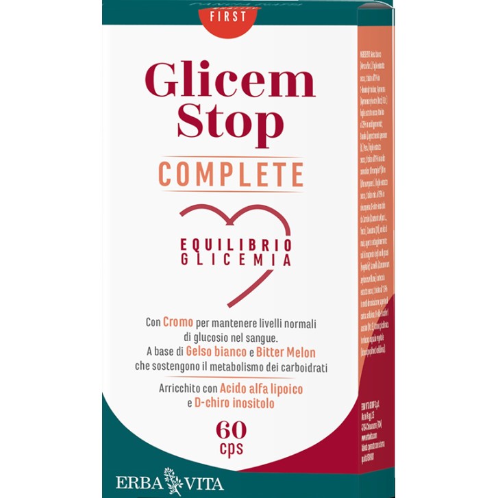 Glicem Stop Erba Vita 60 capsule - Integratore Controllo Glicemia