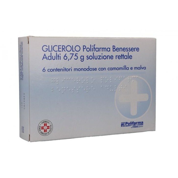 Glicerolo Soluzione Rettale Polifarma Benessere 2,25 grammi 6 contenitori