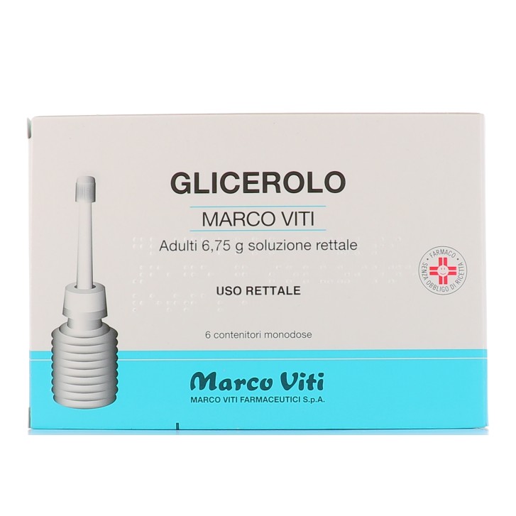 Glicerolo Marco Viti Adulti 6,75 g Soluzione Rettale 6 Contenitori