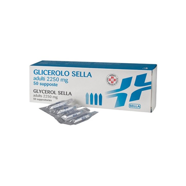 Glicerolo Sella Adulti 2250 mg 50 Supposte