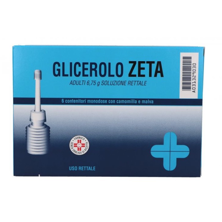 Glicerolo Zeta Adulti 6,75 grammi Soluzione Rettale 6 Clismi
