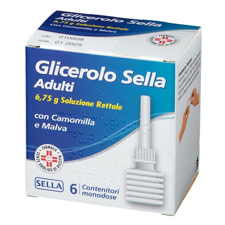 Glicerolo Soluzione Rettale Sella 6,75 grammi 6 Contenitori