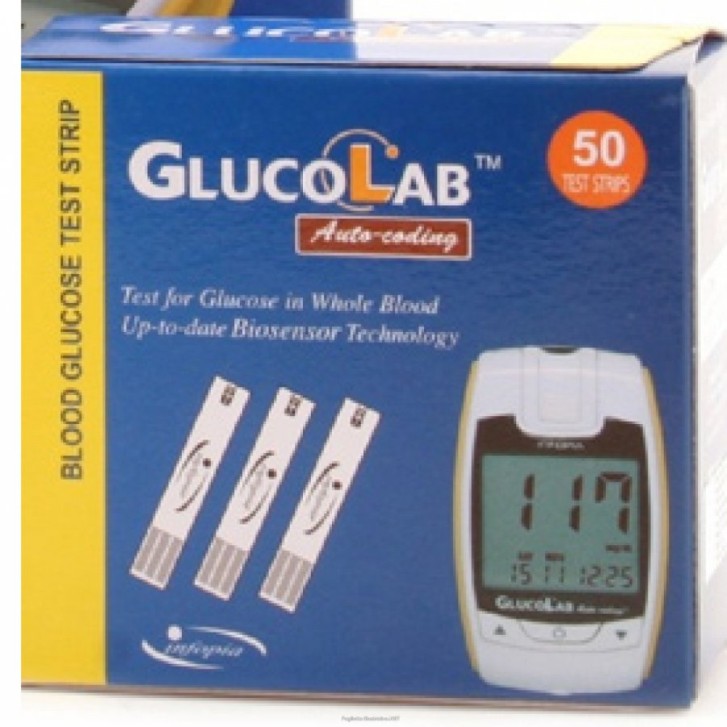 Glucolab AutoCoding 50 Strisce Reattive per Glicemia