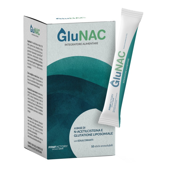 GluNAC 10 Stick Orosolubili - Integratore NAC e Glutatione