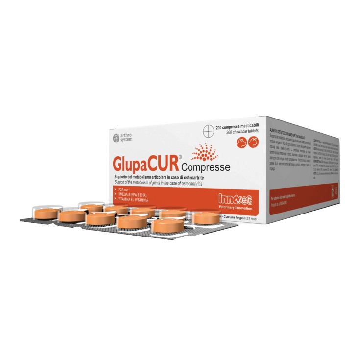 Glupacur 200 compresse - Mangime per Osteoartrite Cani e Gatti