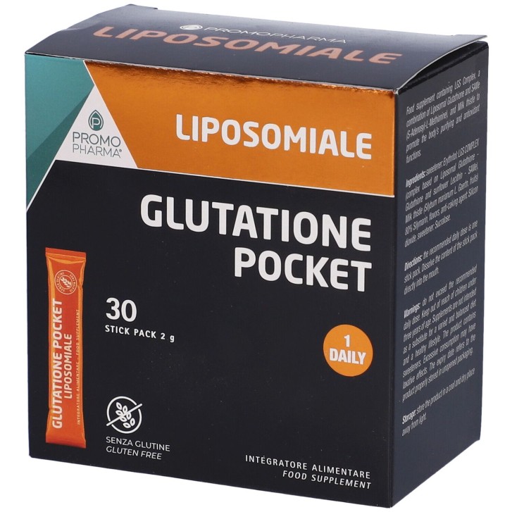 Glutation Liposomiale Pocket Promopoharma 30 Stick - Integratore Alimentare