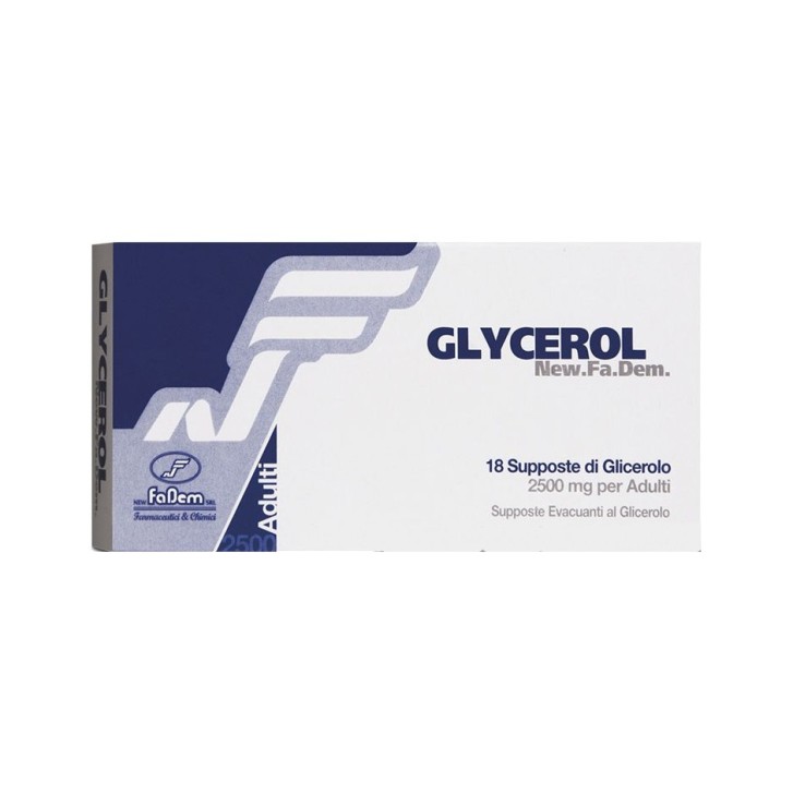 New.Fa.Dem. Glycerol 18 Supposte Lassative Adulti