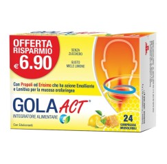 Gola Act Miele e Limone 24 compresse - Integratore Alimentare