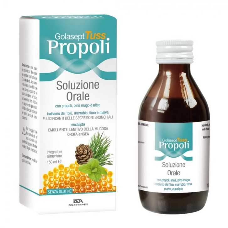 Golasept Tuss Propoli Soluzione Orale Adulti 150 ml - Integratore Alimentare