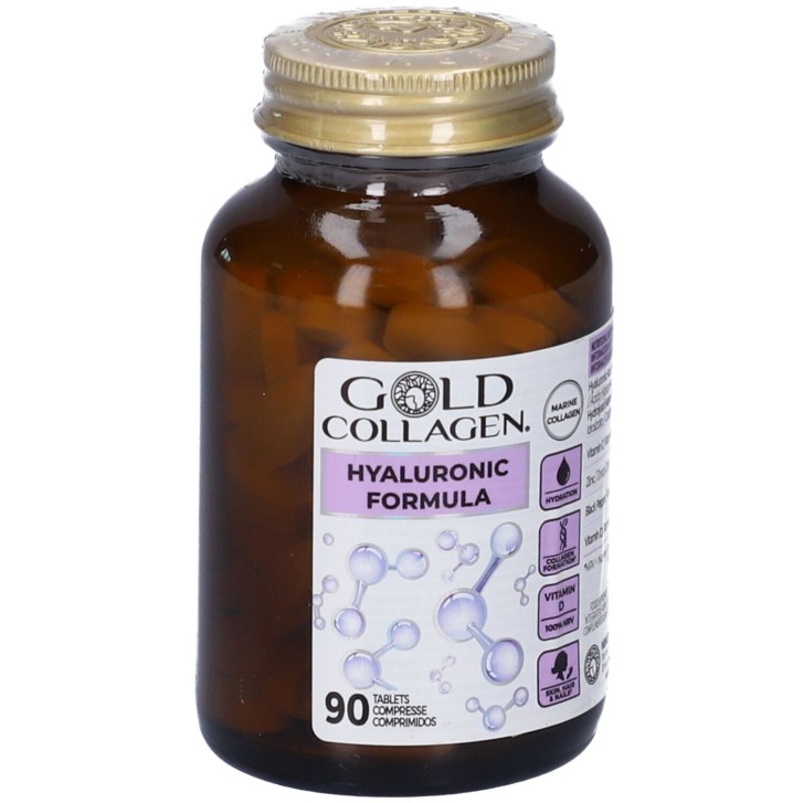 Gold Collagen Hyaluronic Formula 90 Compresse - Integratore Benessere Pelle, Capelli e Unghie