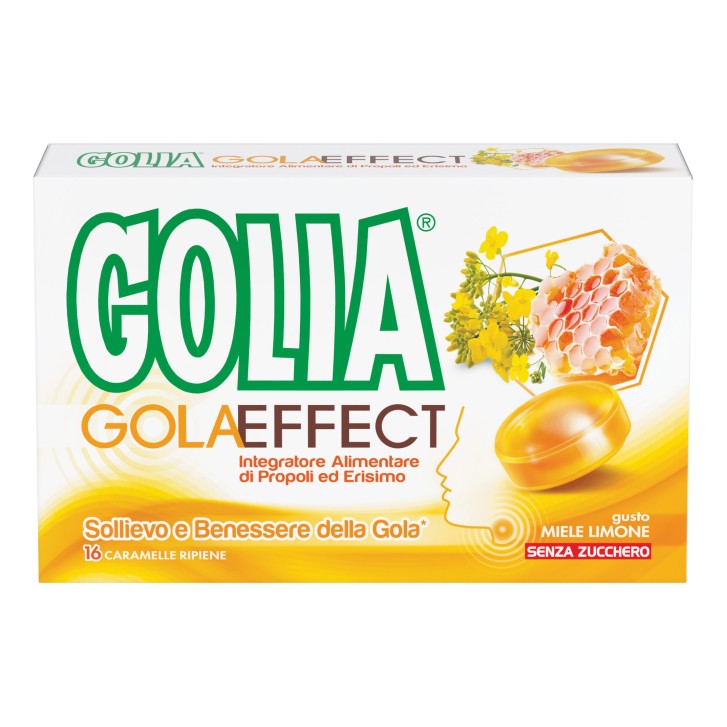 Golia Gola Effect Miele Limone 16 caramelle - Integratore Benessere Gola