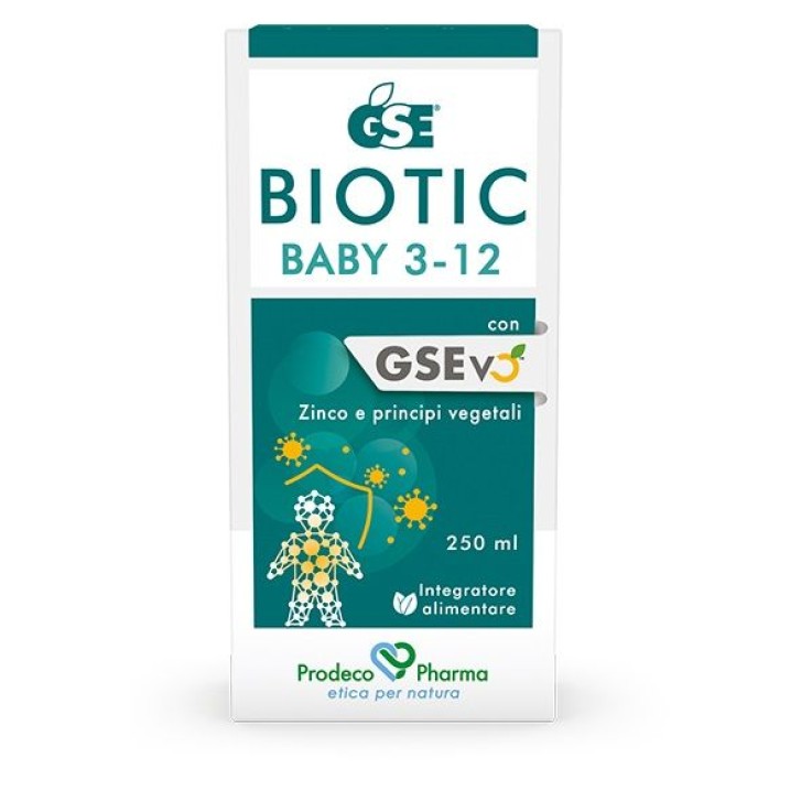 Gse Biotic Baby 3-12 anni 250 ml - Integratore Bevibile a base di Zinco