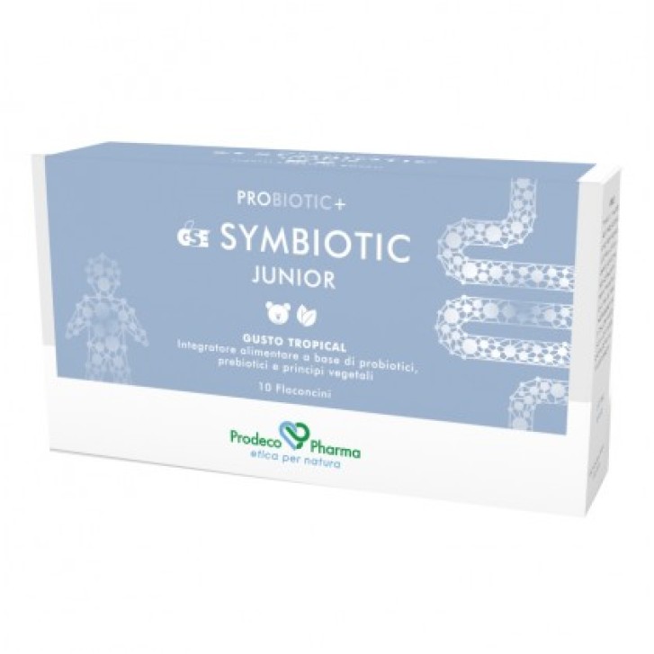 Gse Probiotic + Symbiotic Junior Gusto Tropical 10 Flaconcini - Integratore di Probiotici