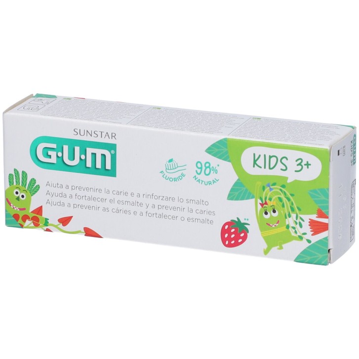 Gum Kids Dentifricio 3/6 Anni Monster 50 ml