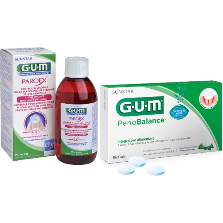 Gum Paroex Collutorio 0,12% ad Azione Potenziata 300 ml + Periobalance Omaggio