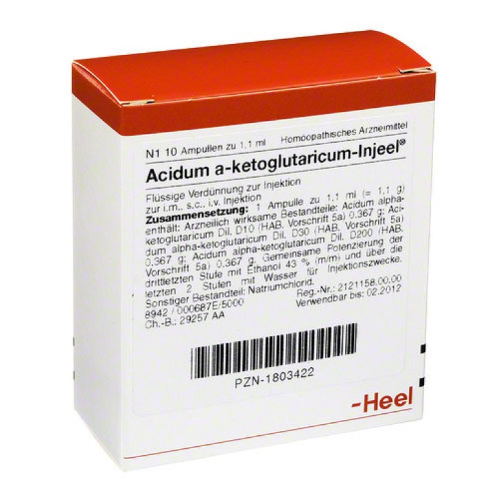 Guna Heel Acidum Alpha-Ketoglutaricum-Injeel 10 Fiale - Rimedio Omeopatico