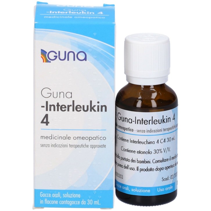 Guna Interleukin 4 4 CH Gocce 30 ml - Rimedio Omeopatico 