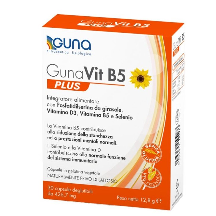 GunaVit B5 Plus 30 capsule - Integratore Alimentare Difese Immunitarie