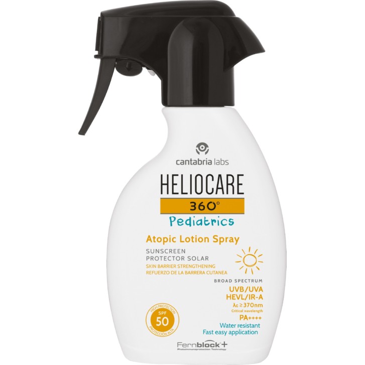 Heliocare 360° Pediatrics Atopic Lotion Spray SPF 50 Lozione Solare Bambini 250 ml