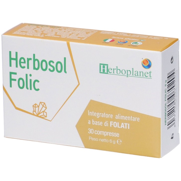 Herbosol Folic Herboplanet 30 compresse - Integratore Folati