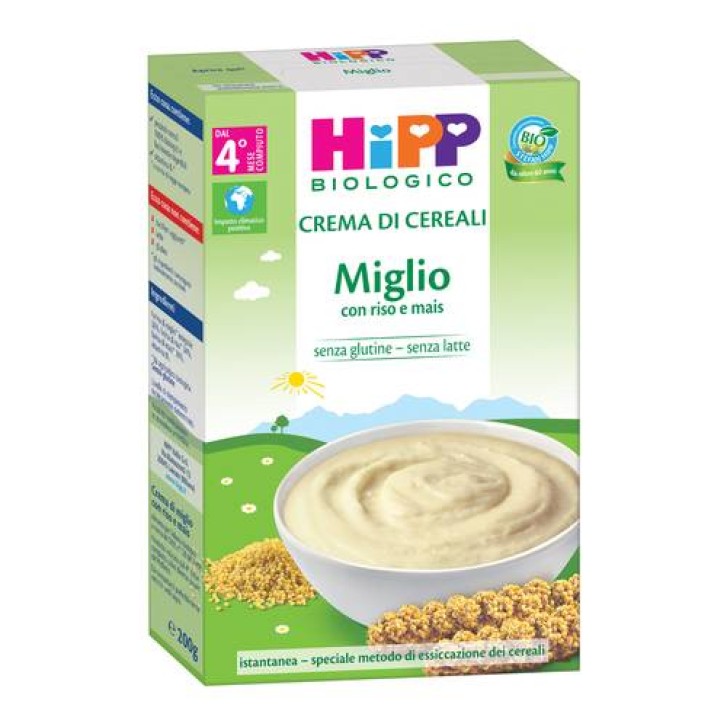 Hipp Bio Crema Miglio Riso e Mais 200 grammi