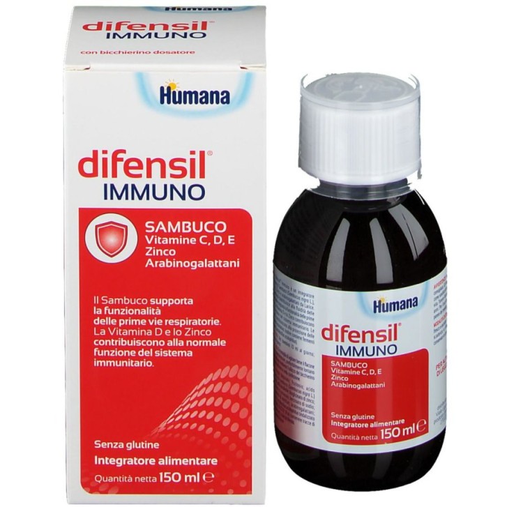 Humana Difensil Immuno 150 ml - Integratore per Difese Immunitarie