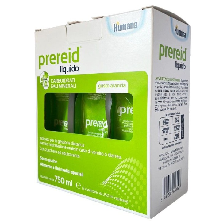 Humana Prereid Soluzione Reidratante Orale 3 x 250 ml