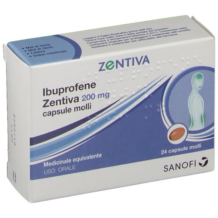 Ibuprofene 200 mg Zentiva 24 Capsule