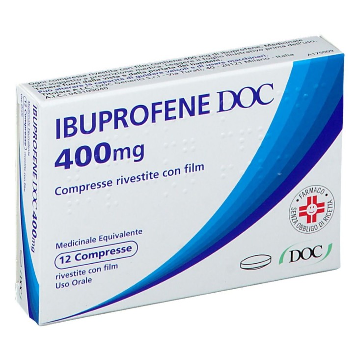 Ibuprofene Doc 400 mg 12 Compresse Rivestite