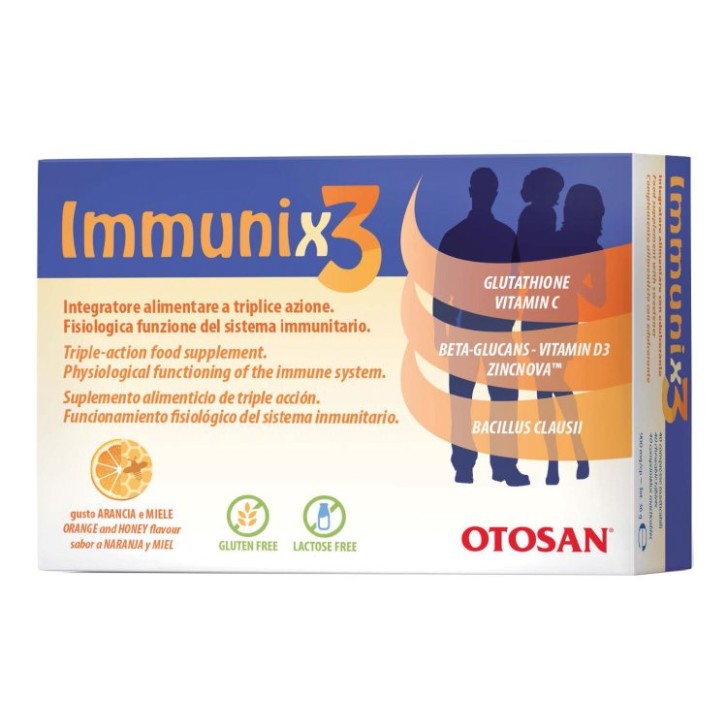 Immunix3 Otosan 40 Compresse - Integratore Difese Immunitarie