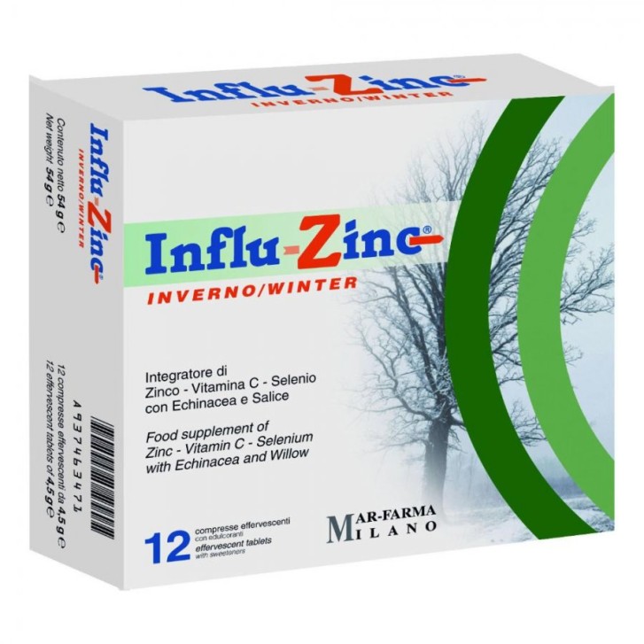 Influ Zinc Inverno 12 compresse effervescenti - Integratore Difese Immunitarie