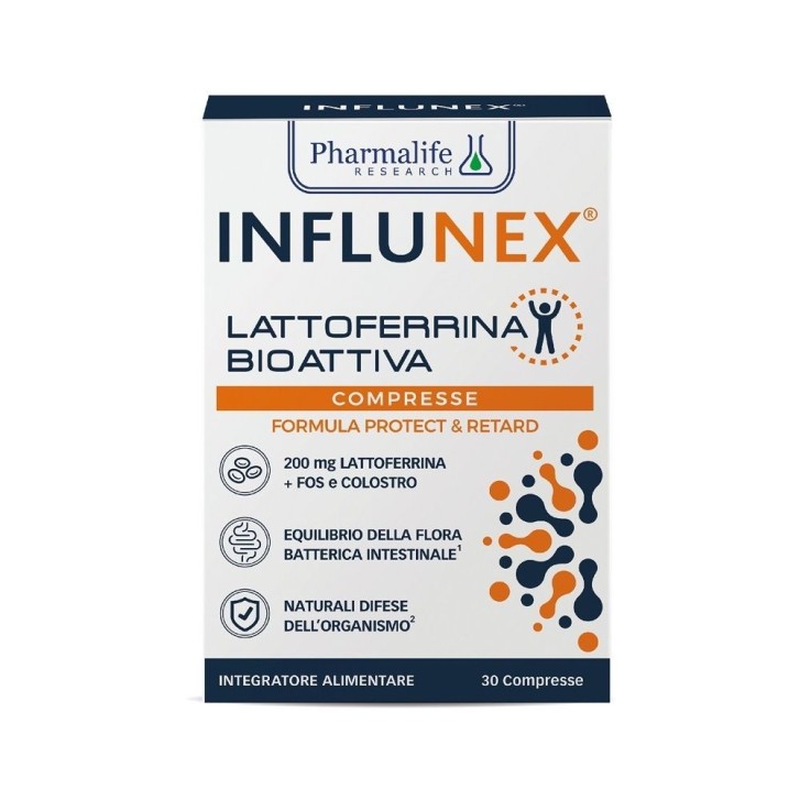 Influnex Lattoferrina Bioattiva 30 compresse - Integratore Alimentare