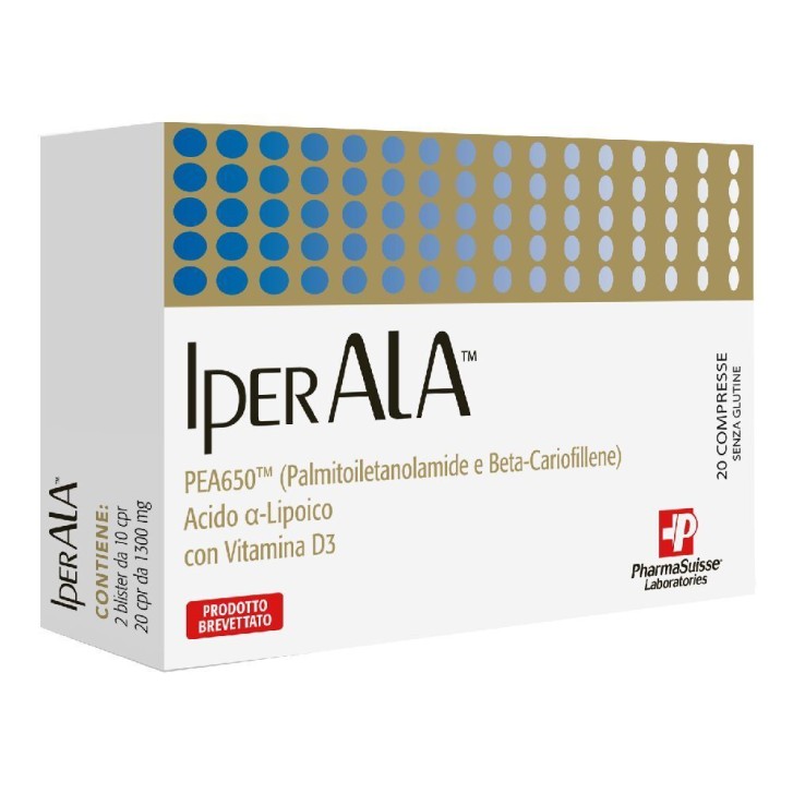 Iperala 20 Compresse - Integratore per Apporto di PEA, Acido Alfa-Lipoico e Vitamina D