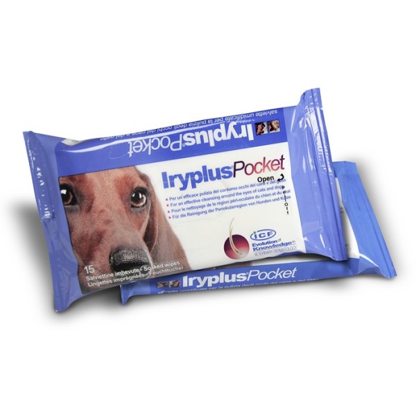 Iryplus Pocket Salviette Detergenti Oculari Cani e Gatti 20 pezzi
