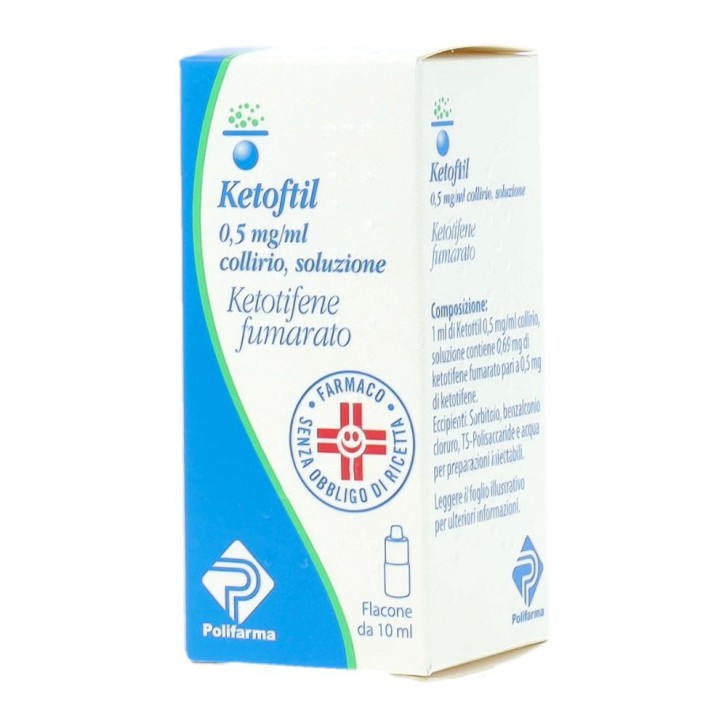 Ketoftil Collirio Antiallergico 0,5mg/ml Multidose 10 ml
