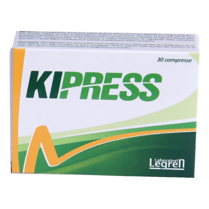 Kipress 30 Compresse - Integratore per Pressione Arteriosa e Funzionalit&agrave; Cardiovascolare