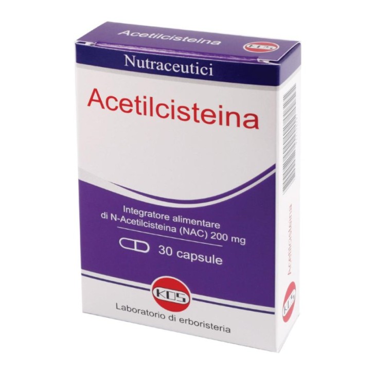 Kos Acetilcisteina 30 Capsule - Integratore Alimentare
