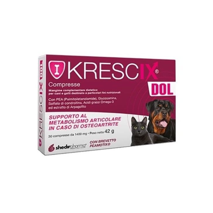 Krescix Dol 30 compresse - Mangime Complementare Cani e Gatti